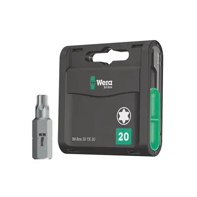 Wera WER057770 Bit-Box H Extra Hard Bits TX20 x 25mm Piece