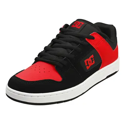 (7.5) DC Shoes Manteca Mens Skate Trainers in Black Red