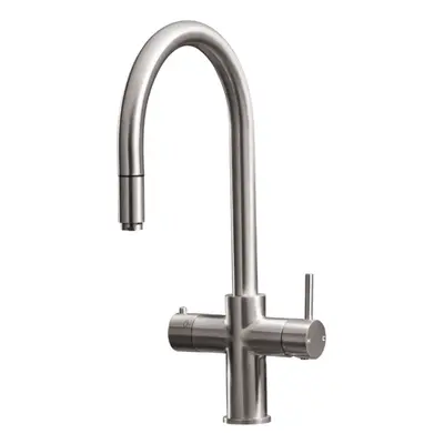 SIA BWT33NI Brushed Nickel 3-in-1 Instant Boiling Water Tap With Tank & Filter