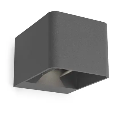 Leds-C4 Wilson - Outdoor LED Up Down Wall Light Urban Grey 855lm 2700K IP65