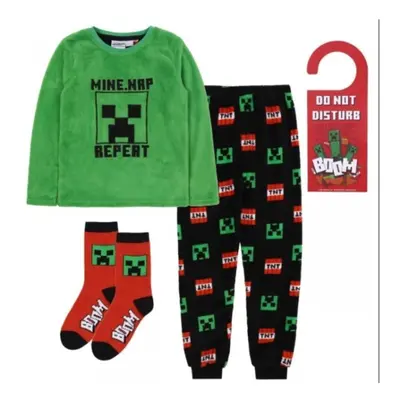 (11-12) Minecraft Kids Fleece Pyjama Set