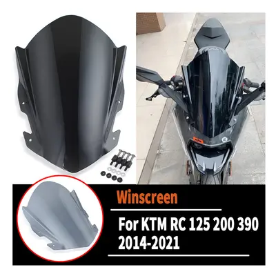 (Dark Smoke) Windscreen Windshield Parabrisa For KTM RC 200 RC200 RC390