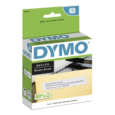 DYMO Authentic LW Return Address Labels for LabelWriter Label Printers White x roll of