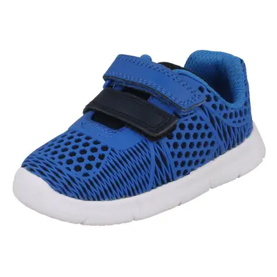 (UK Infant, Blue) Boys Clarks Trainers Ath Lane - F Fit