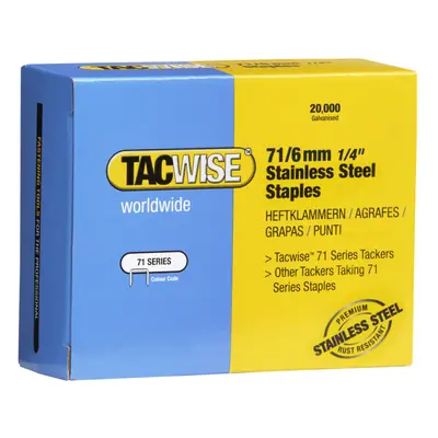 1014 Type / mm Stainless Steel Upholstery Staples, Pack of 20,000