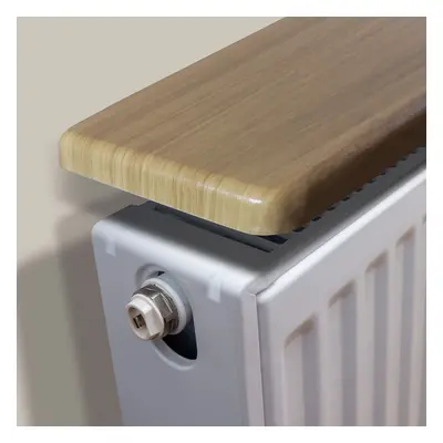 Pack of Oak Radiator Shelves with Radiator Shelf Brackets (60cm)