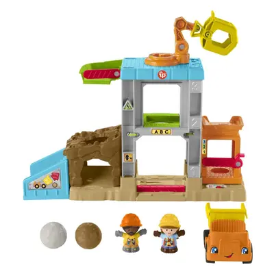 Fisher-Price Little People Toddler Learning Toy Load Up n Learn Construction Site Playset with D