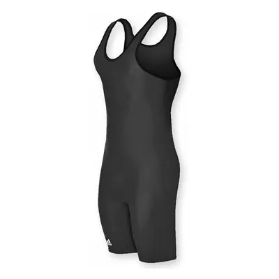 adidas aS101s Lycra Solid Wrestling Singlet - Black