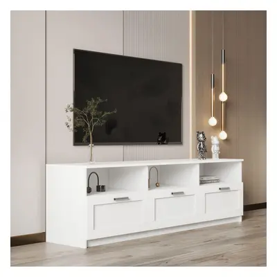 (White - Drawer) TV Floor Stand with / Drawers