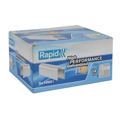 Rapid 36/14 14mm DP x 5m Galvanised Staples Box of x