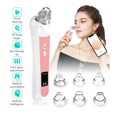 Blackhead Remover with Camera Vacuum Pore Black Head Extractions Tool Adjustment Modes & Suction