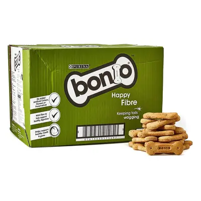 Bonio Biscuits Dog Food Happy Fibre 12.5kg, transparent