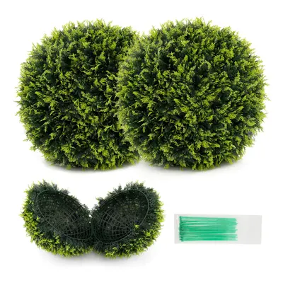 2 PCS 55cm Artificial Plant Cedar Topiary Ball Faux Decorative Balls