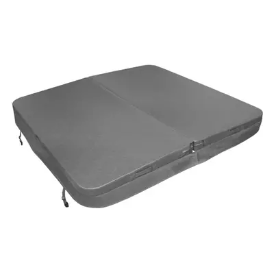 Hot Tub Cover Spa Lid x 2m Square Grey Hard Top Weatherproof Leather