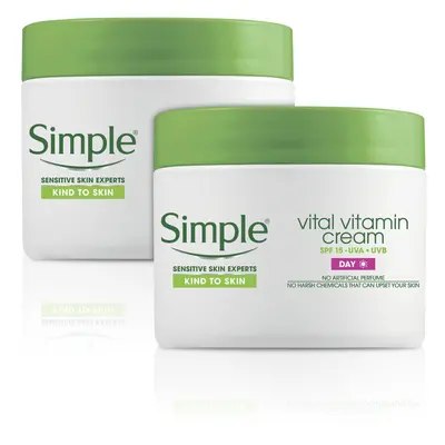 Simple Kind To Skin Vital Vitamin Day Cream SPF Pack of x 50ml