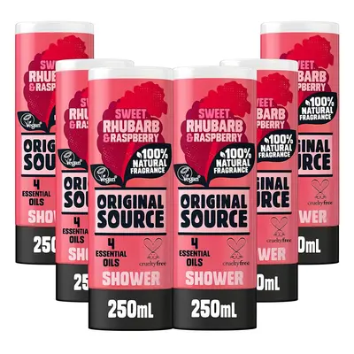 Original SourceÂ Rhubarb and RaspberryÂ Shower Gel, 6x250 ml