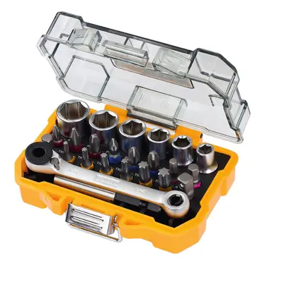 Dewalt Piece High Performance Socket and Screwdriving Set (DT71516); long-living sockets; (24 pi