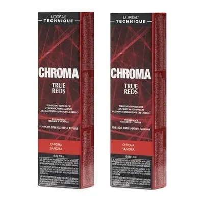 (Sangria - pack of 2) L'Oreal Chroma SANGRIA True Reds For Light, Dark And 100% Gray Hair