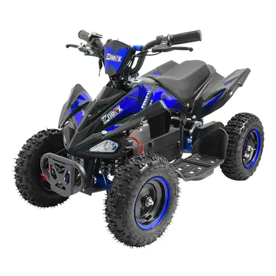 (Blue) ZORAX 6" Wheel 1000W 36V Electric Kids QUAD BIKE Junior RIDE ON MIDI Mini ATV