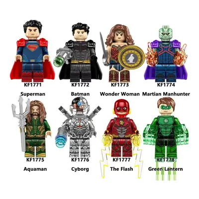 (Style B) Superman Iron Man Superman Sea King Steel Bone Lightning Man Green Lantern Man Buildin