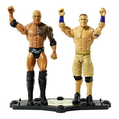 The Rock vs John Cena Championship Showdown 2-Pack 6-inch Action Figures Monday Night RAW Battle