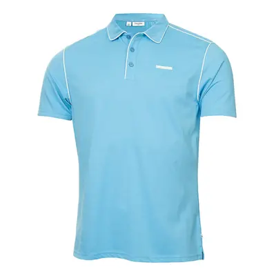 (S, Aquarius) Calvin Klein Mens San Marcos Moisture Wicking Golf Technical Polo Shirt