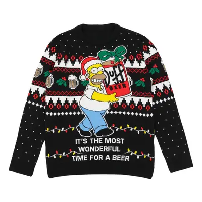 (XL, Black) The Simpsons Mens Homer Simpson Christmas Jumper