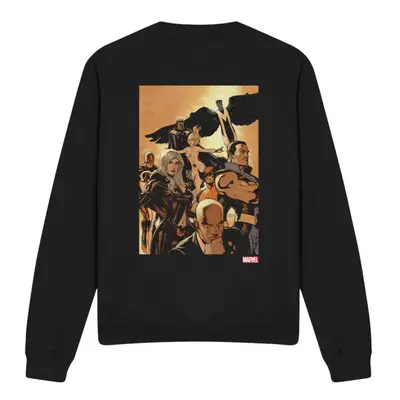 (S, Black) Marvel Unisex Adult X-Men Comic Cover Team Sweatshirt