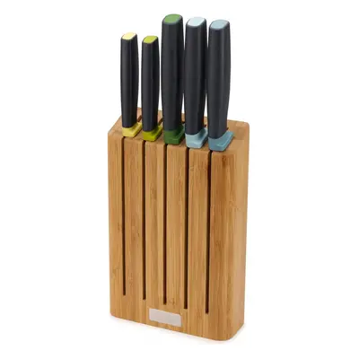 Joseph Joseph Elevate 5pcs Knife Set w/ Slimline Bamboo Storage Block