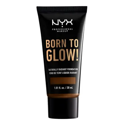 NYX PROFESSIONAL MAKEUP Born To Glow Naturally Radiant Foundation Medium Coverage - Walnut