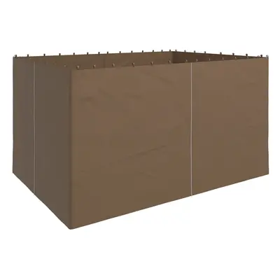 Outsunny x 4(m) Universal Gazebo Replacement Sidewall Set, Panels, Brown