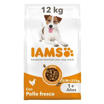 IAMS Complete Dry Dog Food for Adult 1+ Small and Medium Breeds with Chicken kg