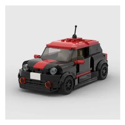 (DJM03075) MOC MINI COOPER JCW racing sports car building blocks speed champion racing