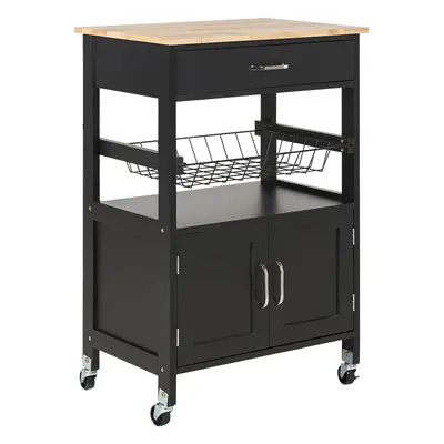 Kitchen Trolley LUGO Black