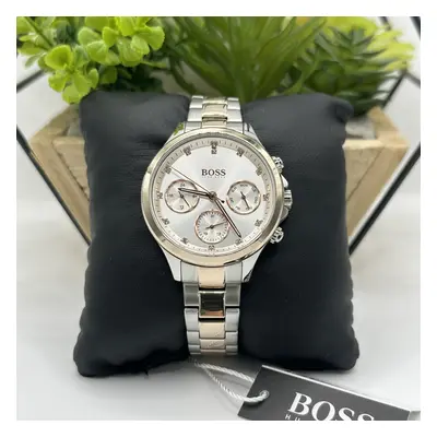 HUGO BOSS WOMENS WATCH SILVER DIAL SILVER BRACELET SILVER CASE