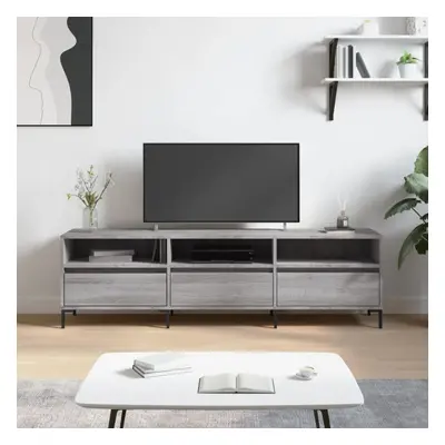 vidaXL TV Cabinet Grey Sonoma 150x30x44.5 cm Engineered Wood