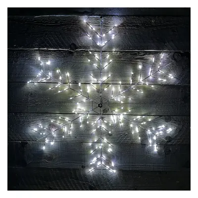 75cm Ice White LED Snowflake Silhouette Indoor/Outdoor Christmas Decorations With Functions