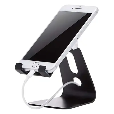 Amazon Basics Adjustable Cell Phone Stand, Single, Black