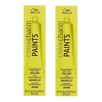 (Yellow - Pack of 2) Wella Color Charm Paints YELLOW Semi-Permanent