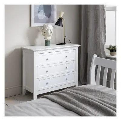 (Torsby Chest of Drawers Drawer Wide in Classic White) Torsby Chest of Drawers in Classic White