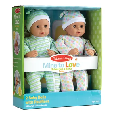 Melissa & Doug Mine to Love Twins Sebastian & Sofia Medium Skin