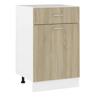 vidaXL Kitchen Cabinet Sonoma Oak Chipboard Home Kitchen Storage Organiser