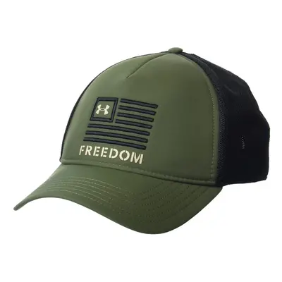 Under Armour Men's Freedom Trucker Hat , (391) Marine OD Green / Black / Desert Sand, One Size F