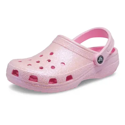 crocs Unisex classic Sparkly clog Metallic and glitter Shoes Flaming