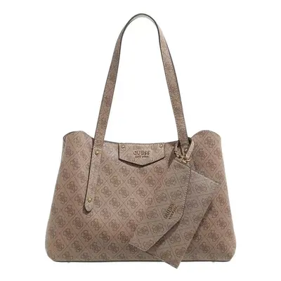 GUESS Eco Brenton Girlfriend Satchel Latte Logo