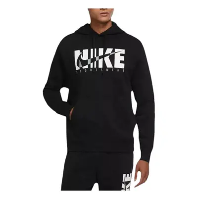 (M) Nike Mens Hoodie Black Sweat Pullover Sports