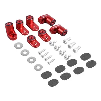 (red with logo) Rear Wing Spoiler Hatch Riser Lift Extension Bolt-on For Ford Focus ST Hatchback