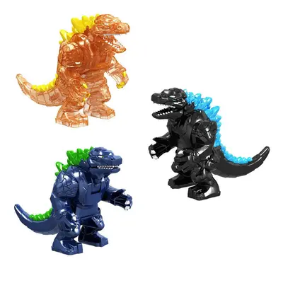 (3pcs Godzilla) 3/9Pcs Godzilla Action Mini Figure Set Fit Lego