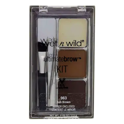 Wet N Wild Ultimate Brow Kit, #963 Ash Brown - Kit, Pack of