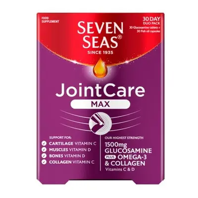 Seven Seas Joint Care Max Glucosamine Tablets+30 Fish Oils Capsules